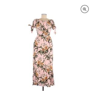 Band Of Gypsies maxi dress off the shoulder floral print small